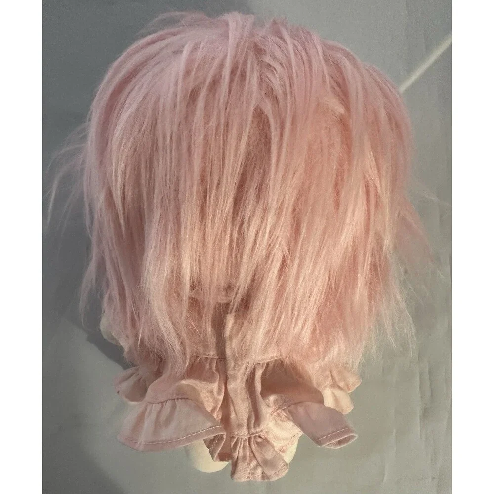 Cotton Doll Plush Anime No Attribute Pink Hair Star Embroidered Dress Set 20cm